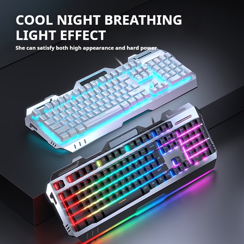 Gaming Keyboard Bundle - EWEADN GX80Z 게이밍 멤브레인 키보드, 104키