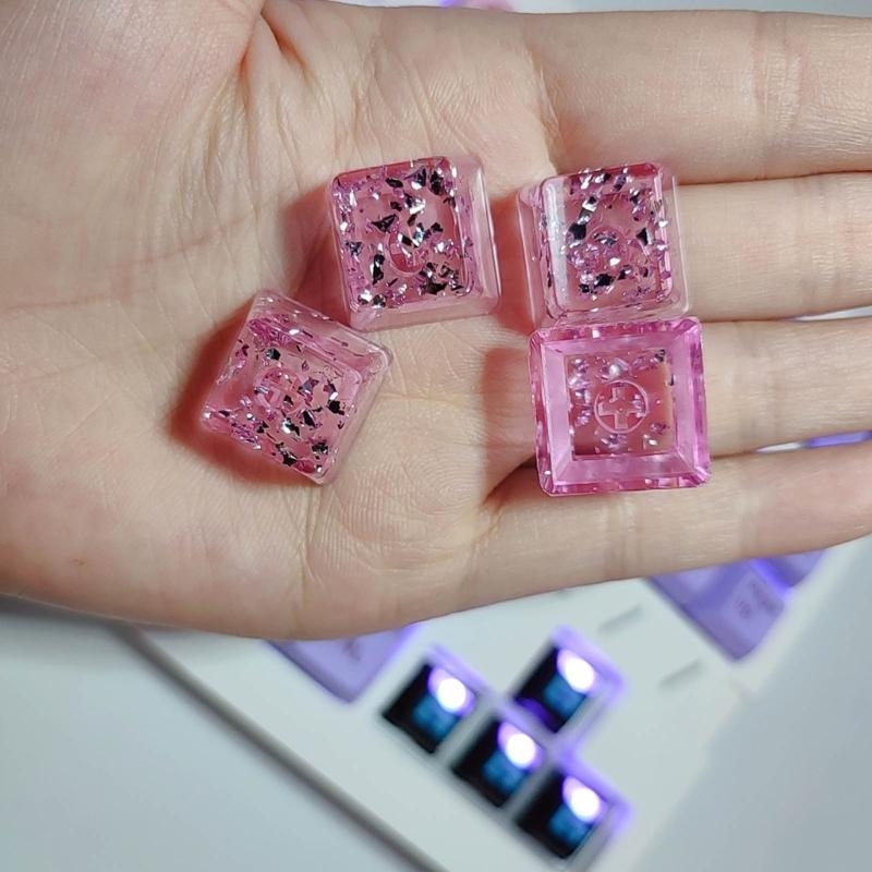 Keyboard Gaming Transparent - 587B 백라이트 키 캡 수지 성격