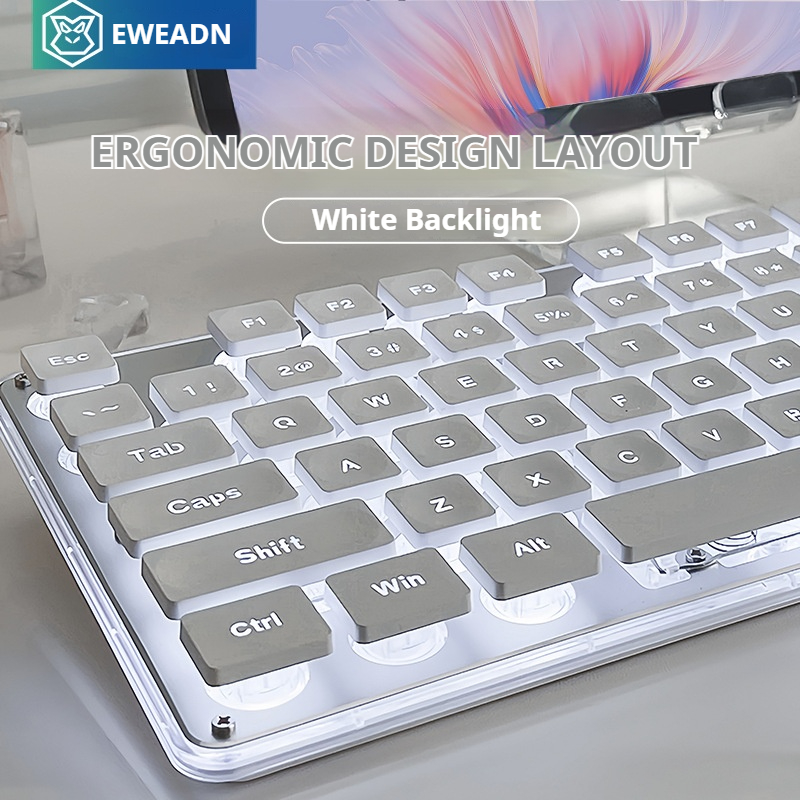 Gaming Keyboard Bundle - EWEADN V3 무선 무음 사무용 키보드