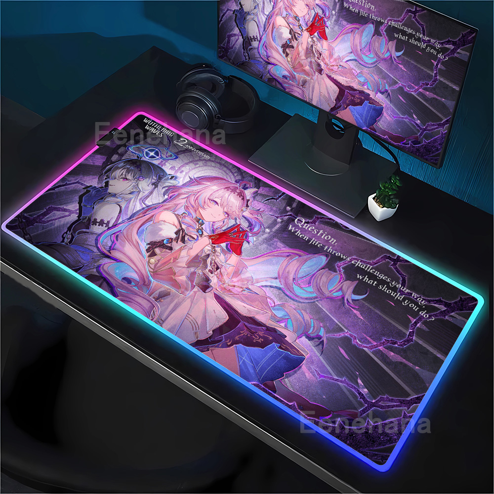 Gaming Keyboard Typewriter - RGB 마우스 패드 게임용 Wuthering Waves