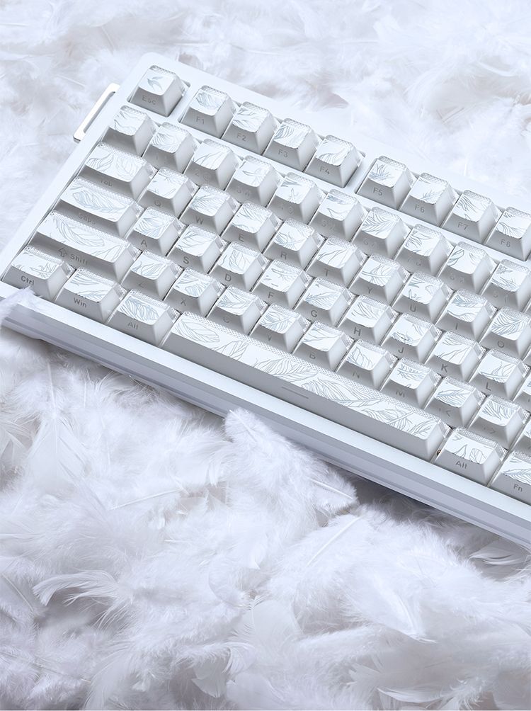 Gaming Keyboard Tkl - 깃털 패턴 97키 키캡 체리 프로파일