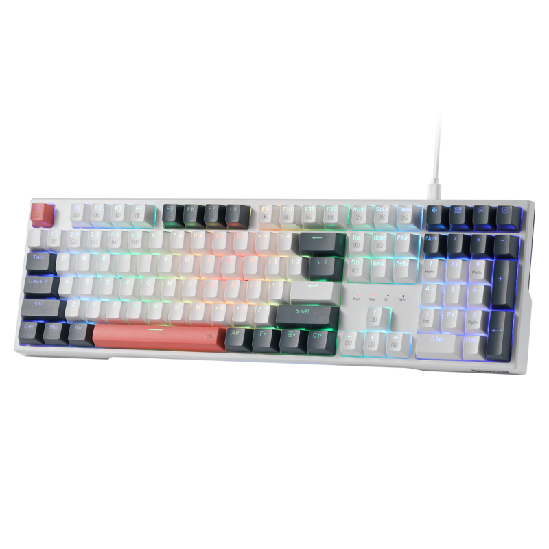 Gaming Keyboard Thocky - Redragon K668 RGB 게이밍 키보드, 108키