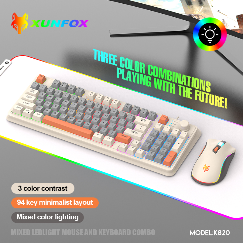 Gaming Keyboard Bundle - K820 USB 유선 게임 키보드 마우스