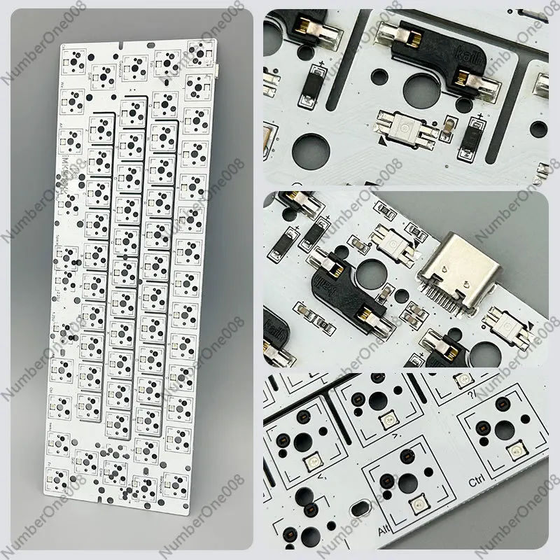 PCB 맞춤형 GH60 61 키 기계식 축 싱글 모드  - Hot Swap Pcb 리뷰 및 가격