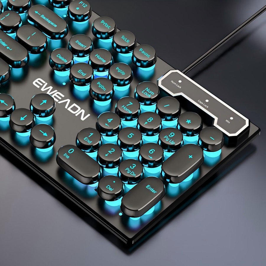 EWEADN 타자기 게임용 키보드, 104 키, 레트로 - Gaming Keyboard Typewriter 리뷰 및 가격