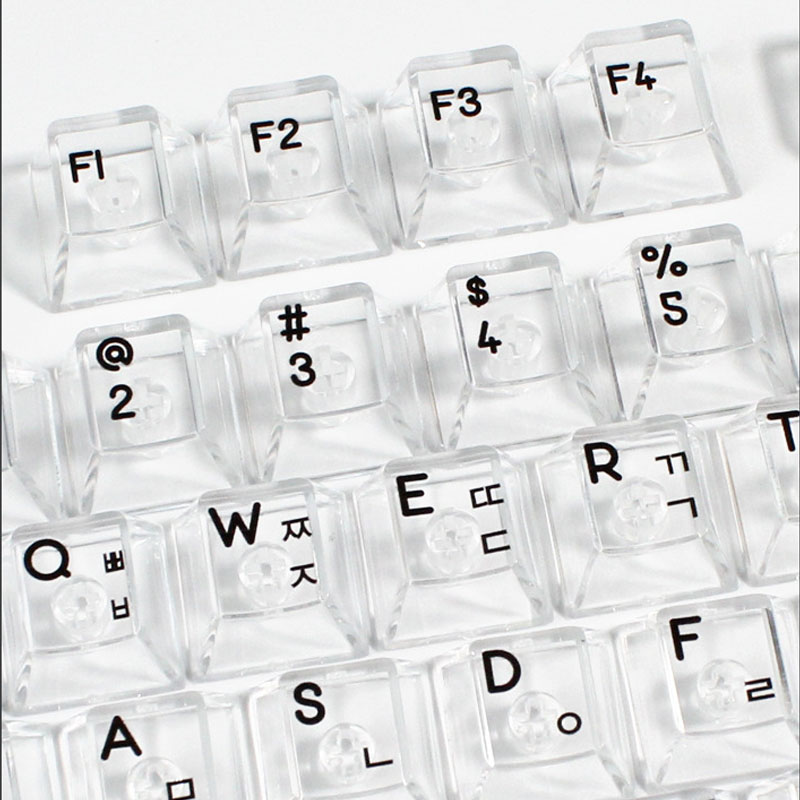 한국어 레이아웃 132 키 UV 인쇄 크리스탈 키 캡  - Keyboard Gaming Transparent 리뷰 및 가격